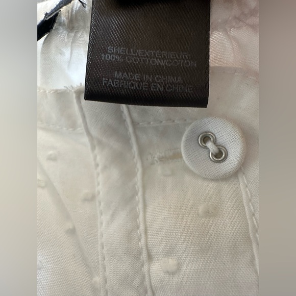 Marc by Marc Jacobs sleeveless button up white cotton top - Picture 3 of 4